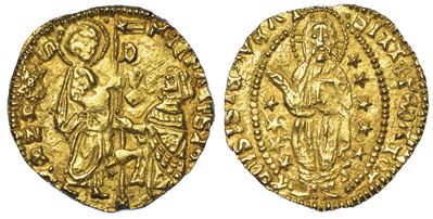 Chios. Dominazione Genovese (la Maona). Dogi Anonimi, 1347-1415. Imitazione Orientale del Ducato ...