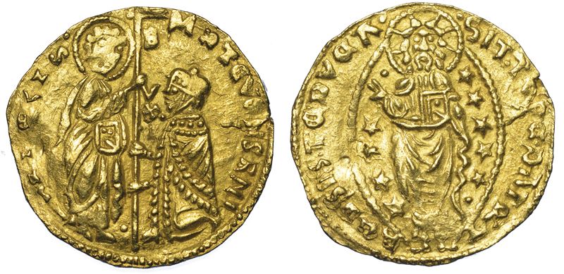 BEILICATI TURCHI D'ANATOLIA - DOMINAZIONE OTTOMANA DELL'ASIA MINORE (XIV-XX sec.) Imitazione orientale del ducato veneziano Michele Morosini?  - Auction Numismatics - Cambi Casa d'Aste