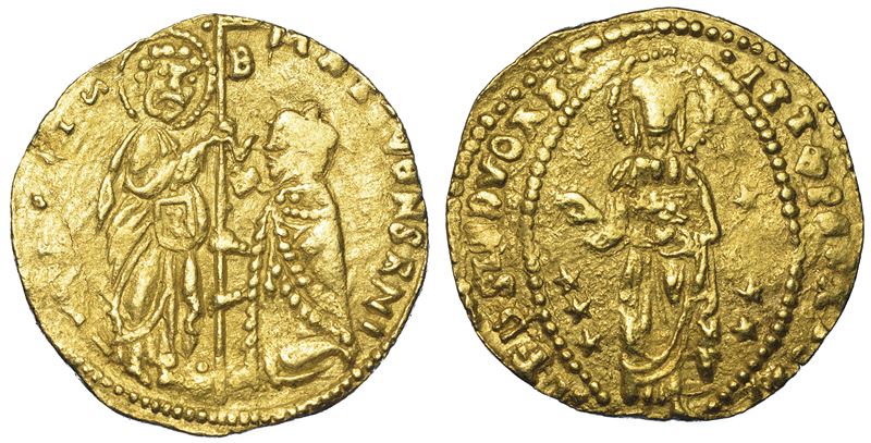CHIOS. DOMINAZIONE GENOVESE (LA MAONA). DOGI ANONIMI, 1347-1415. Imitazione orientale del ducato veneziano di Antonio Venier, 1382-1400.  - Auction Numismatics - Cambi Casa d'Aste