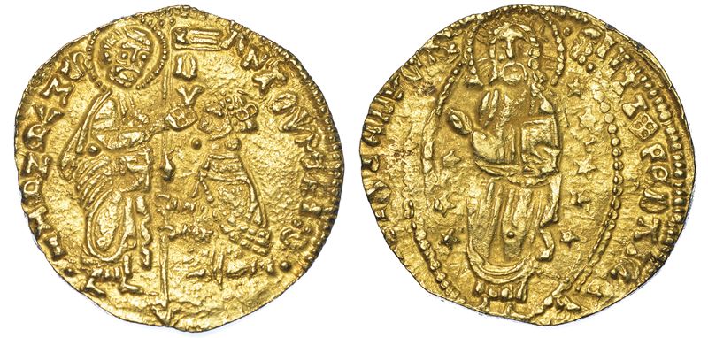 CHIOS. DOMINAZIONE GENOVESE (LA MAONA). DOGI ANONIMI, 1347-1415. Imitazione orientale del ducato veneziano di Antonio Venier, 1382-1400.  - Auction Numismatics - Cambi Casa d'Aste
