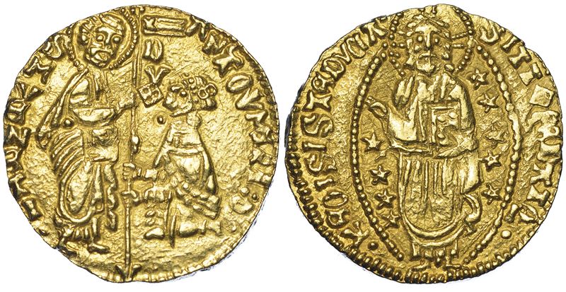CHIOS. DOMINAZIONE GENOVESE (LA MAONA). DOGI ANONIMI, 1347-1415. Imitazione orientale del ducato veneziano di Antonio Venier, 1382-1400.  - Auction Numismatics - Cambi Casa d'Aste