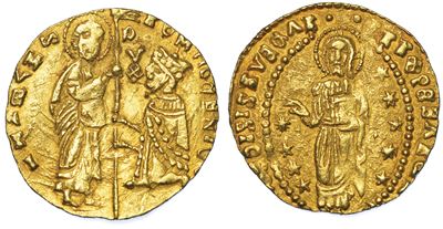 Chios. Dominazione Genovese (la Maona). Dogi Anonimi, 1347-1415. Imitazione Orientale del Ducato ...