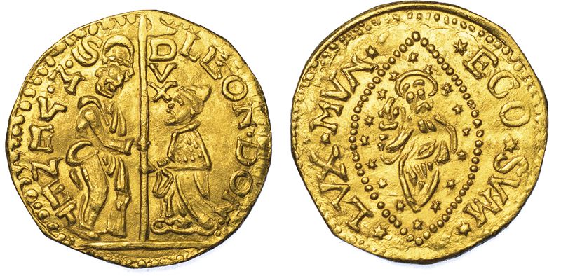 VENEZIA. LEONARDO DONÀ (90° doge: 1606-1612). Zecchino di imitazione orientale.  - Asta Numismatica - I - Cambi Casa d'Aste