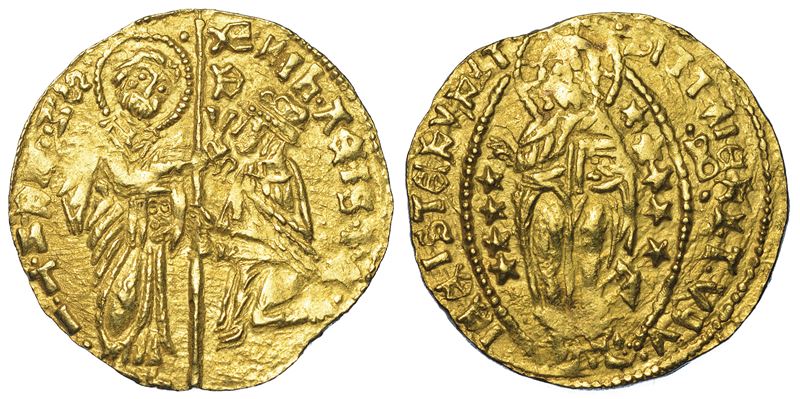 VENEZIA. MICHELE STENO, 1400-1413. Ducato di imitazione orientale.  - Asta Numismatica - Cambi Casa d'Aste