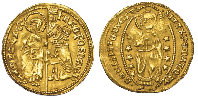 LEVANTE. Imitazione orientale del ducato veneziano di Francesco Foscari, 1423-1457.  - Auction Numismatics - Cambi Casa d'Aste