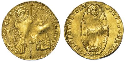 Chiarenza. Roberto D'angio' Principe di Acaia, 1346-1364. Imitazione Orientale del Ducato Venezia...