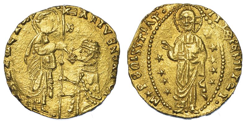 CHIOS. DOMINAZIONE GENOVESE (LA MAONA). DOGI ANONIMI, 1347-1415. Imitazione orientale del ducato veneziano di Antonio Venier, 1382-1400.  - Asta Numismatica - Cambi Casa d'Aste