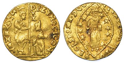 Venezia. Pasquale Cicogna (88° Doge: 1585-1595). Ducato di Imitazione Orientale.