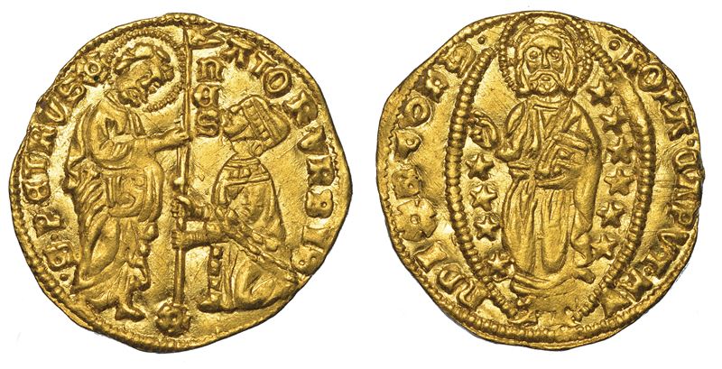 STATO PONTIFICIO. SENATO ROMANO, 1184-1439. Ducato. Monetazione del sec. XV.  - Asta Numismatica - Cambi Casa d'Aste
