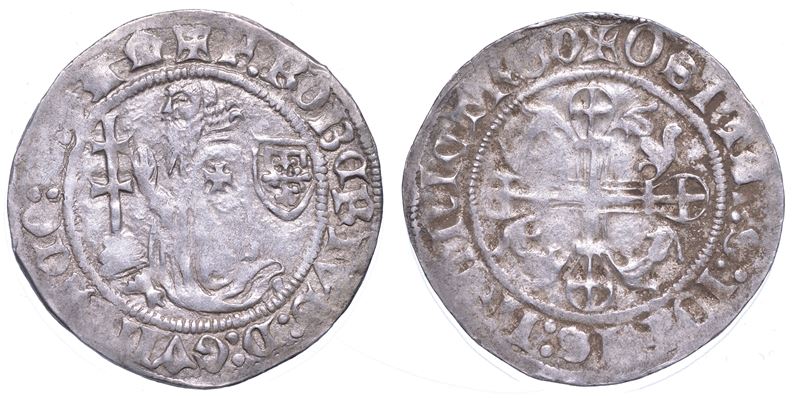 RODI. ROBERT DI JUILLY (31º Gran Maestro dell'Ordine dei Cavalieri Ospitalieri di Rodi e Malta), 1374-1376. Gigliato.  - Asta Numismatica - Cambi Casa d'Aste