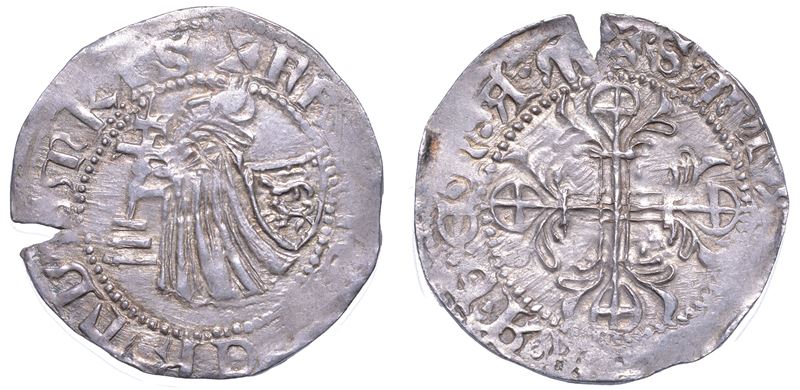 RODI. FILIBERT DE NAILLAC (34º Gran Maestro dell'Ordine dei Cavalieri Ospitalieri di Rodi e Malta), 1396-1421. Gigliato.  - Asta Numismatica - Cambi Casa d'Aste