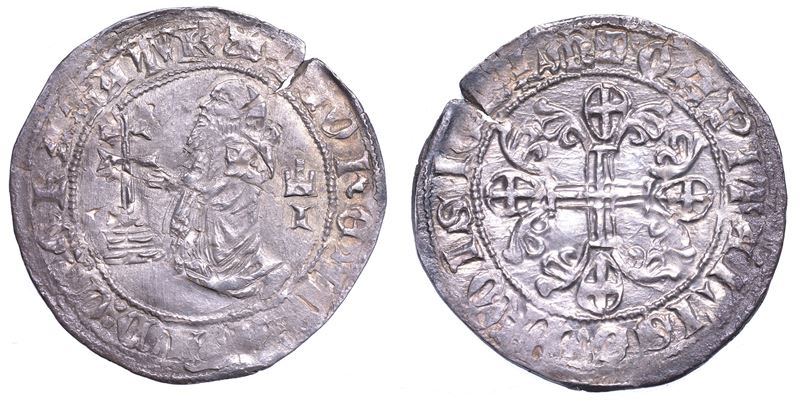 RODI. JOHN FERNANDEZ DI HEREDIA (32º Gran Maestro dell'Ordine dei Cavalieri Ospitalieri di Rodi e Malta), 1376-1396. Gigliato.  - Asta Numismatica - Cambi Casa d'Aste