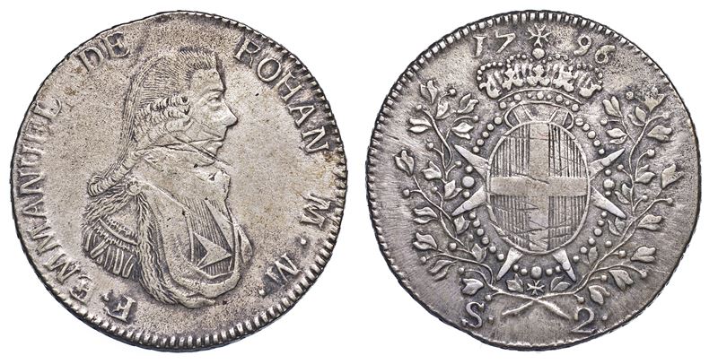 MALTA. EMMANUEL DE ROHAN (70º Gran Maestro dell'Ordine dei Cavalieri Ospitalieri di Rodi e Malta), 1775-1797. 2 scudi 1796.  - Auction Numismatics - Cambi Casa d'Aste