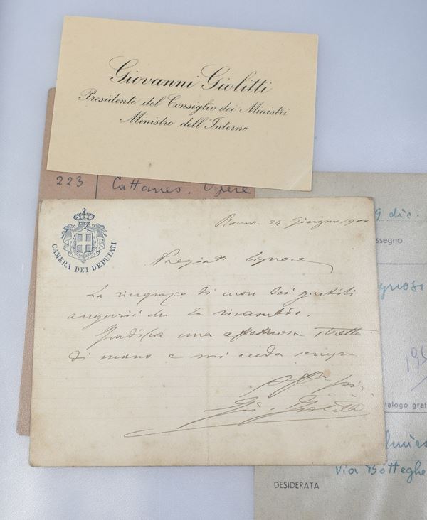 Collezione di 19 autografi