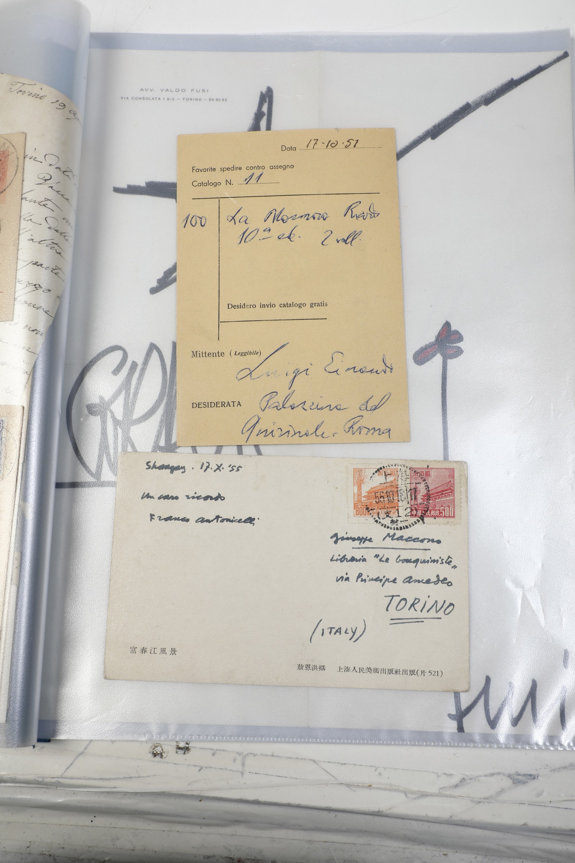 Collezione di 19 Autografi