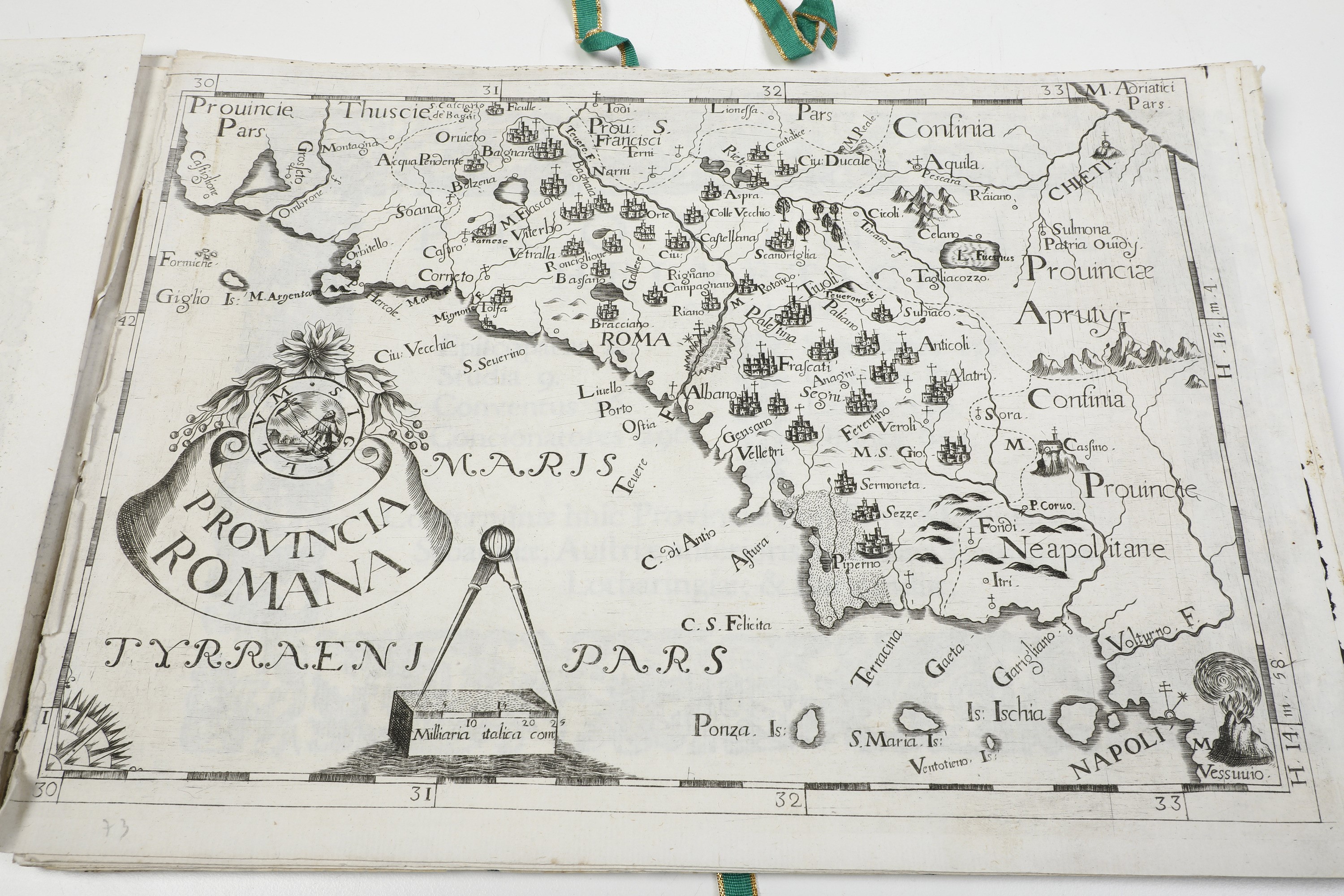 Autori Vari (mappe Attribuite a Giovanni da Montecalerio) Chorographica Descriptio Provinciarum, ...