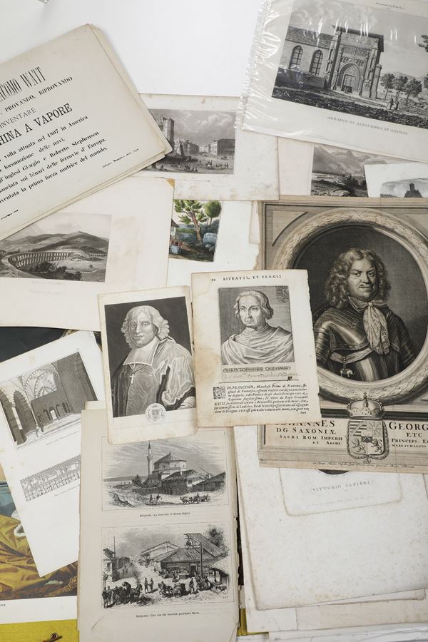 Collezione di stampe per lo più del XIX secolo