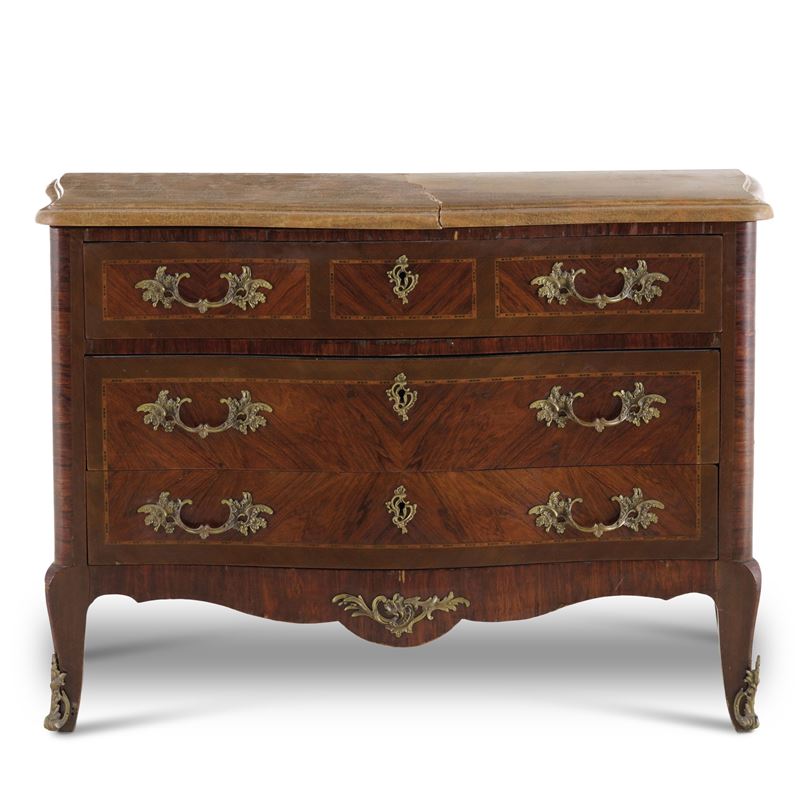 Comò lastronato ed intarsiato  - Auction Antique - Cambi Casa d'Aste