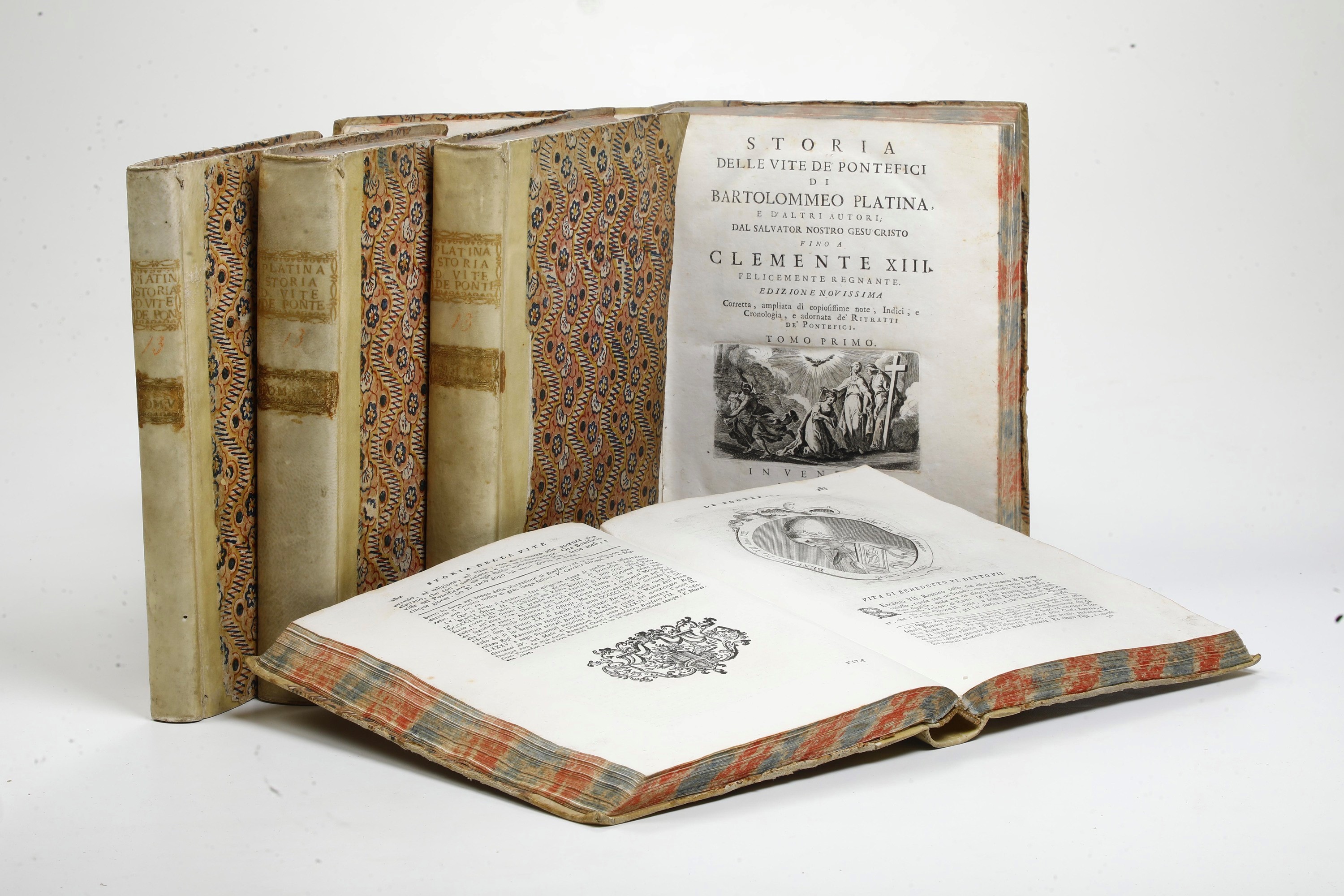 Sacchi Bartolomeo Detto Platina (1421-1481) Storia delle Vite De' Pontefici..in Venezia, Presso D...