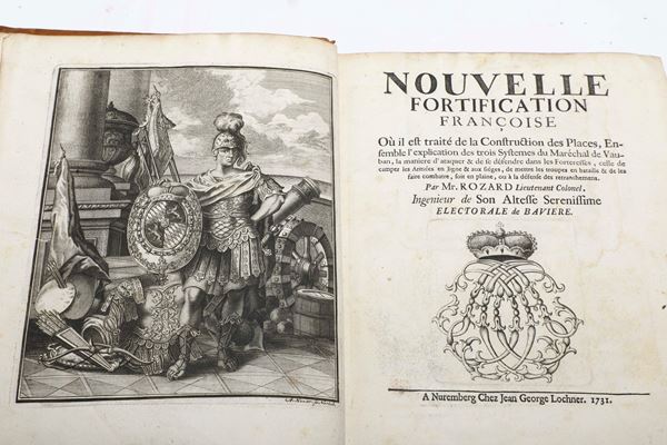 Rozard Jean-Claude  Nouvelle Fortification Francoise... A Nuremberg, chez Jean George Lochner, 1731