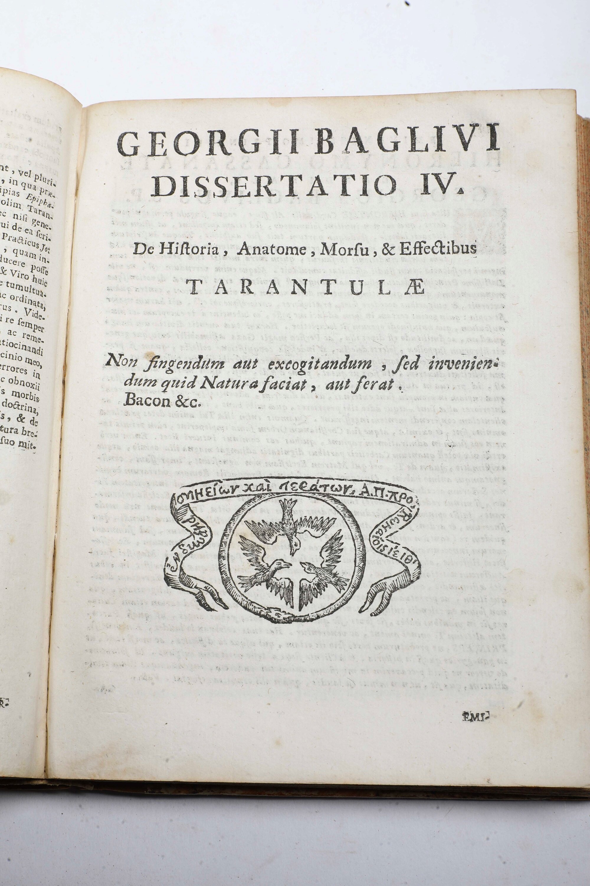 Baglivi Giorgio (1668-1707) Opera Omnia Medico-pratica Et Anatomica..bassani, 1737