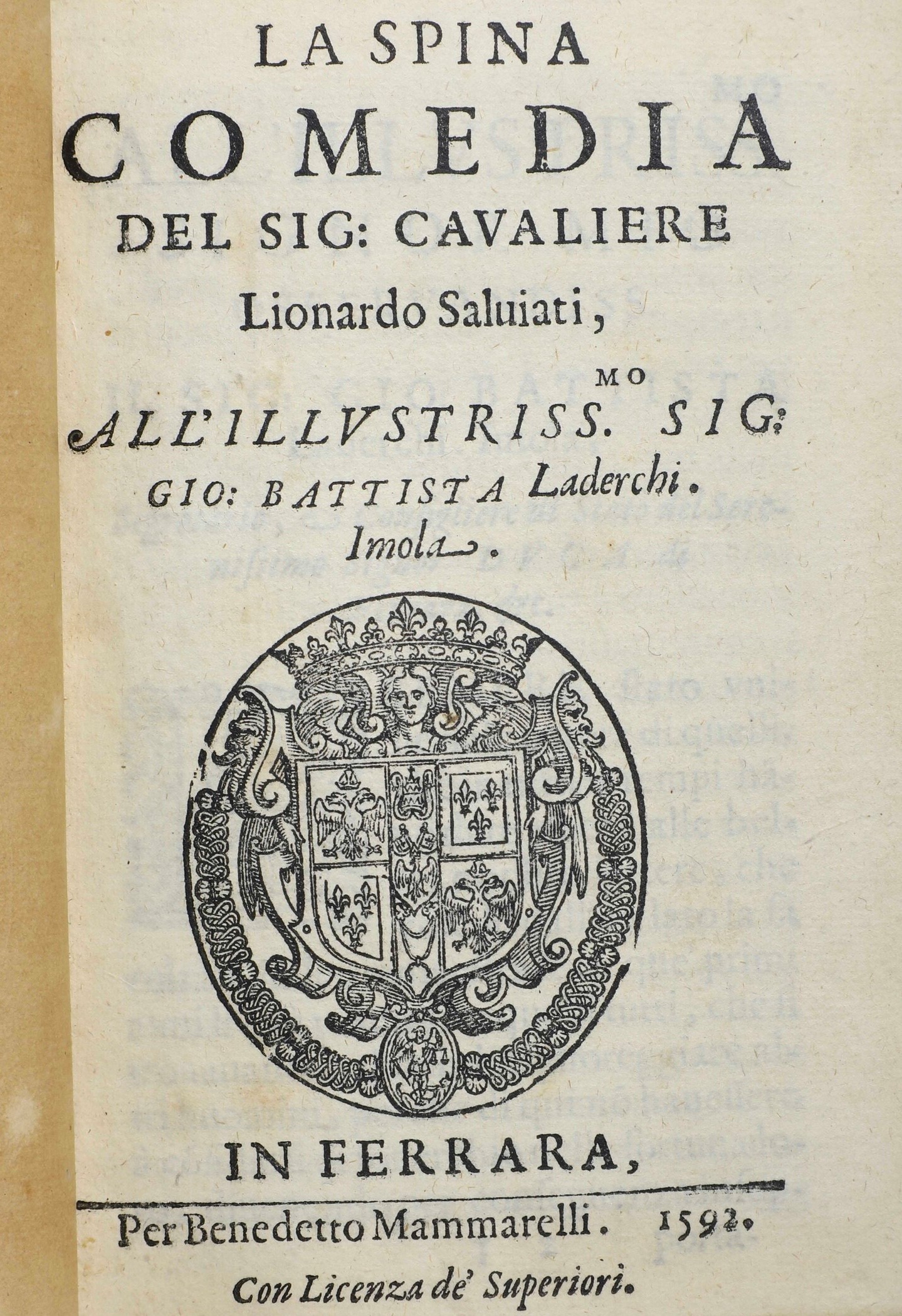 Ariosto Ludovico (1474-1533) la Cassariain Vinegia, Appresso Gabriel Giolito De Ferrari, 1546