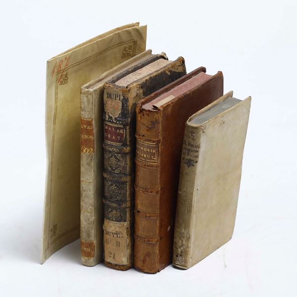 Piccola collezione di opere del secolo XVII