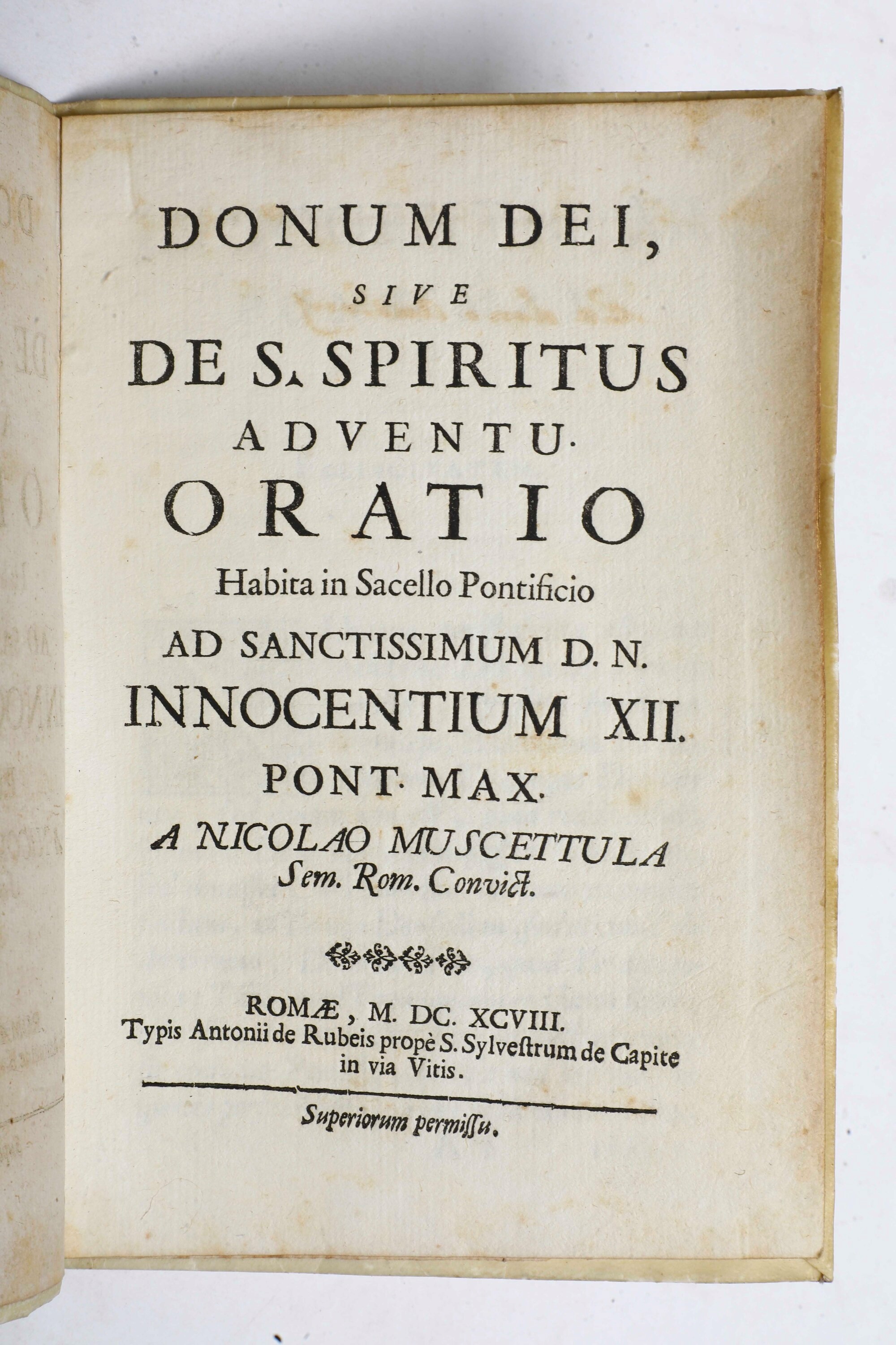 Piccola Collezione di Opere del Secolo XVII