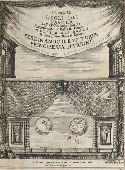 Coppola Giovanni Carlo (1599-1652) le Nozze degli dei Favola.. in Firenze, per Amadore Mazzi e Lo...