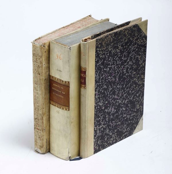 Piccola raccolta di manoscritti relativi a Papa Innocenzo XII Al nostro Santissimo Padre..intorno al procedimento ordinario e canonico nelle cause..Regno di Napoli..1694/Al nostro Santissimo Padre..intorno al procedimento ordinario e canonico nelle cause..Regno di Napoli..1697/Scrittura data a Papa Innocenzo XII da un religioso incognito sopra la mala escutione delle sue sante operationi..1698