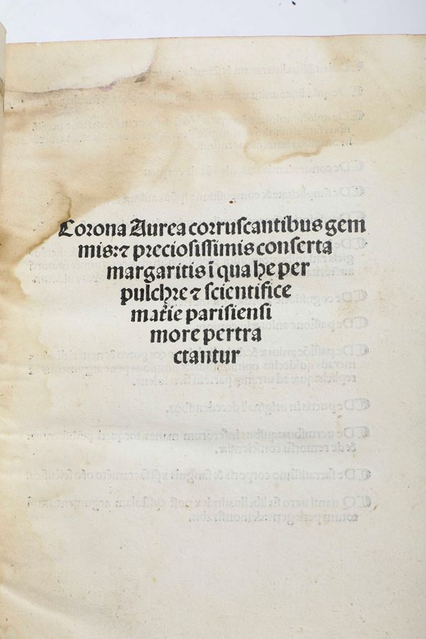 Brutus Jacobus Corona aurea Venezia, per Ioannem di Tridino alias Tacuinum, 1496