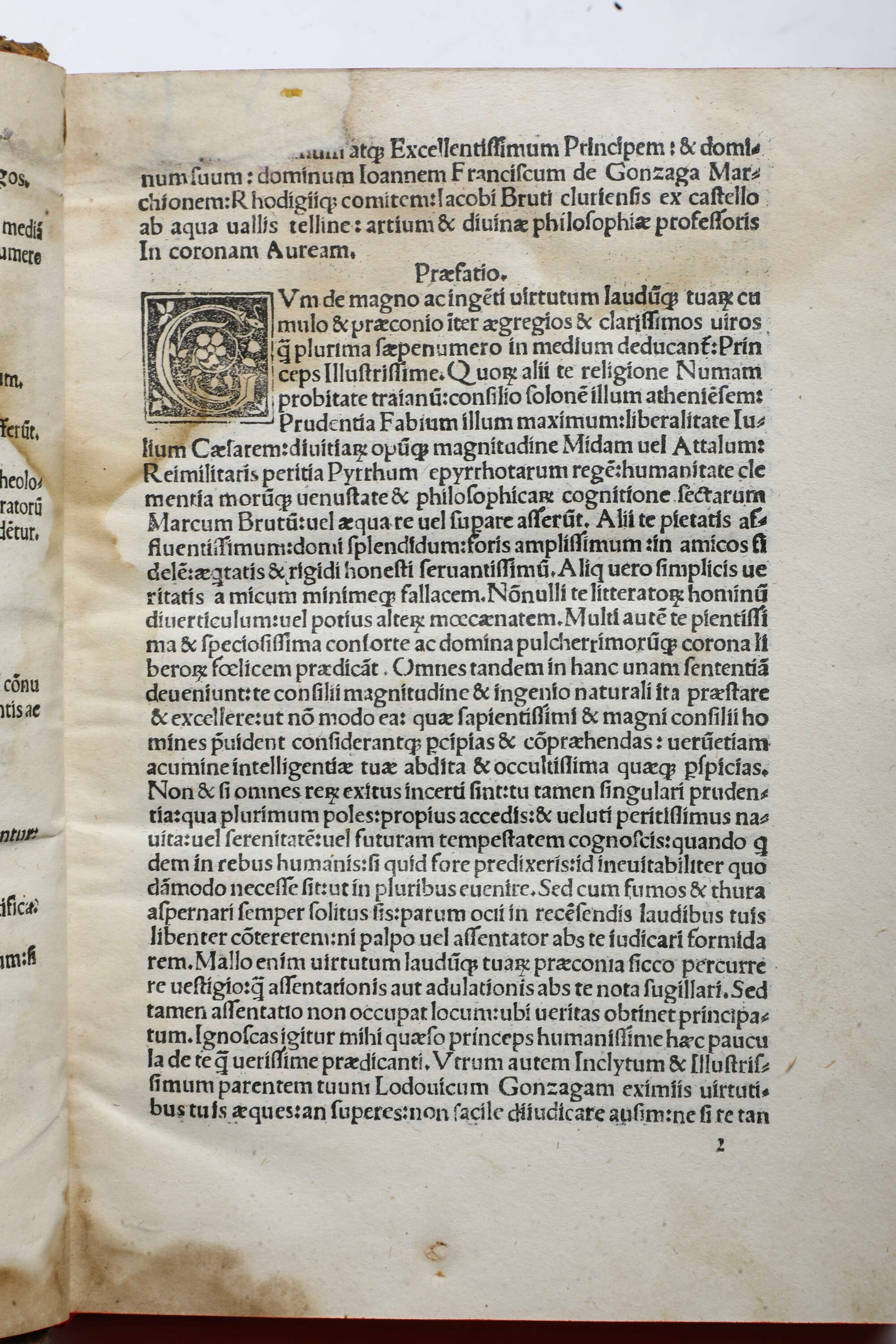 Brutus Jacobus Corona Aureavenezia, per Ioannem di Tridino Alias Tacuinum, 1496