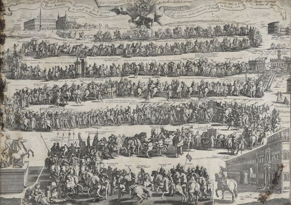 Frezza Giovanni Girolamo (da) (1659-1730) Solenne cavalcata fatta nel felicissimo possesso preso da n. signore Papa Clemente XIV nella Basilica di S. Gio. Laterano il dì 26 novembre l'anno 1760...