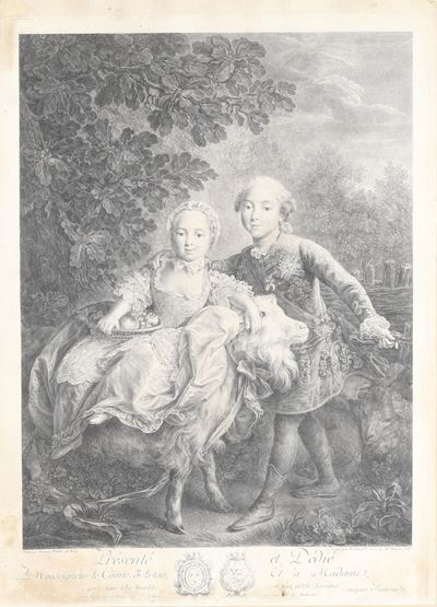 Jacques Firmin Beauvarlet (1731-1797) da François Hubert Drouais (1727-1775) le Comte D'artois Et...