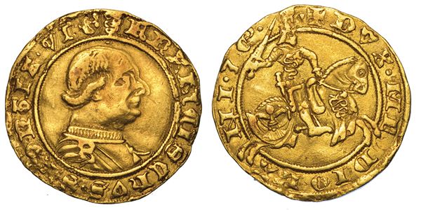 MILANO. FRANCESCO SFORZA, 1450-1466. Ducato d’oro o zecchino (con il titolo di duca di Milano).