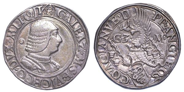 MILANO. GALEAZZO MARIA SFORZA, 1466-1476. Testone o lira.