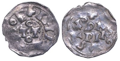 Pavia. Ottone i di Sassonia, 962-973. Denaro.