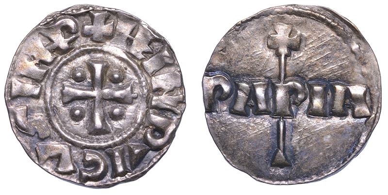 PAVIA. ENRICO I DI BAVIERA, 1014-1024. Denaro.  - Auction Numismatics - Cambi Casa d'Aste