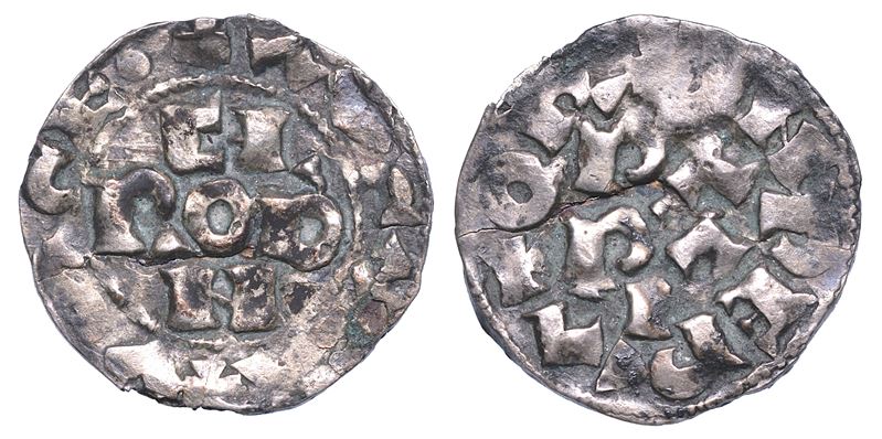 PAVIA. CORRADO I DI FRANCONIA, 1027-1039. Denaro.  - Asta Numismatica - Cambi Casa d'Aste