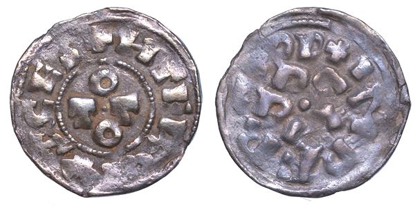 PAVIA. OTTONE III DI SASSONIA, 983-1002. Denaro.