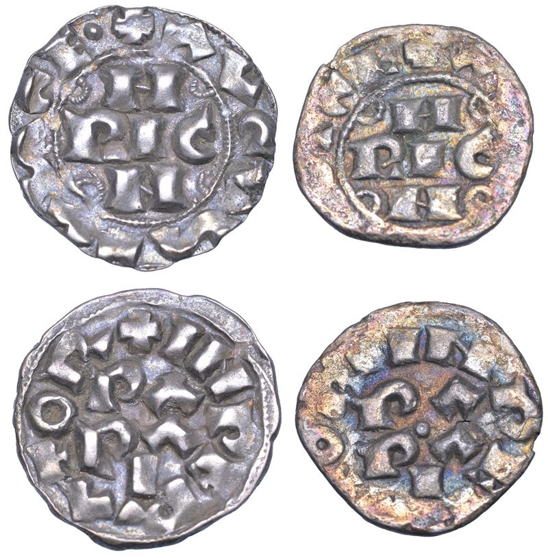 PAVIA. ENRICO III DI FRANCONIA, 1056-1106. Lotto di due esemplari.  - Auction Numismatics - Cambi Casa d'Aste