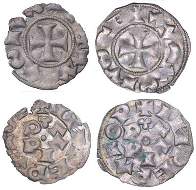 Pavia. Comune, 1250-1359. Lotto di Due Esemplari.