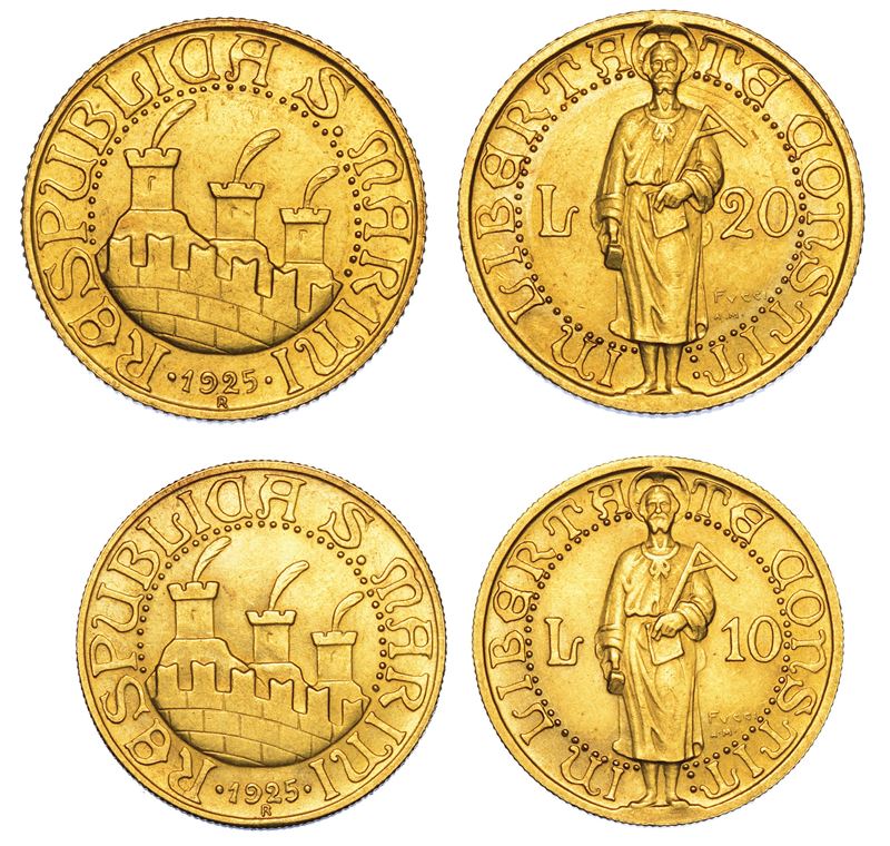 SAN MARINO. Lotto di due monete.  - Auction Numismatics - Cambi Casa d'Aste