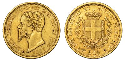 Regno di Sardegna. Vittorio Emanuele II di Savoia, 1849-1861. 10 Lire 1857. Torino.