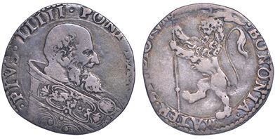 Stato Pontificio. Pio V, 1566-1572. Bianco. Bologna.