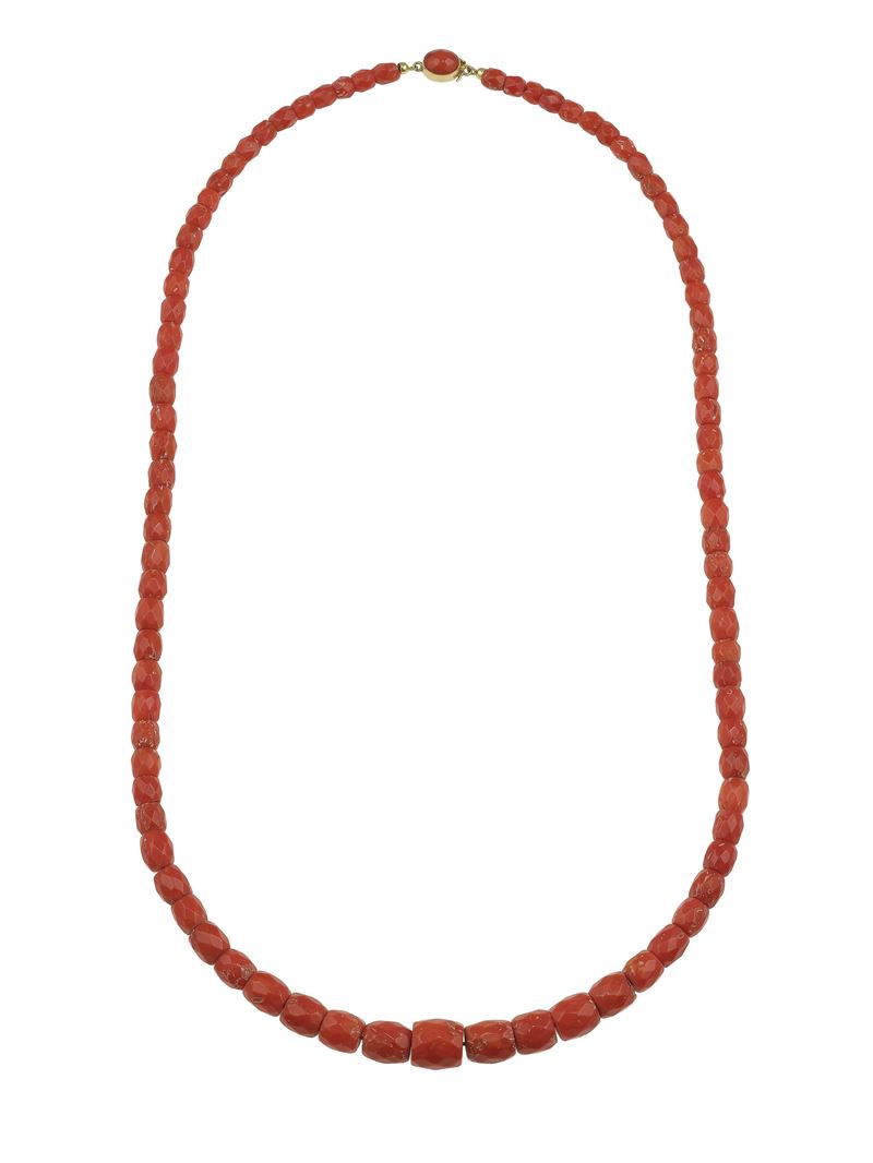 Coral and gold necklace  - Auction Fine Jewels - Cambi Casa d'Aste