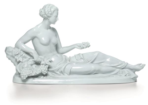 Figura Germania, Manifattura di Rosenthal, 1935 Modello di Hugo Meisel (1887-1966)