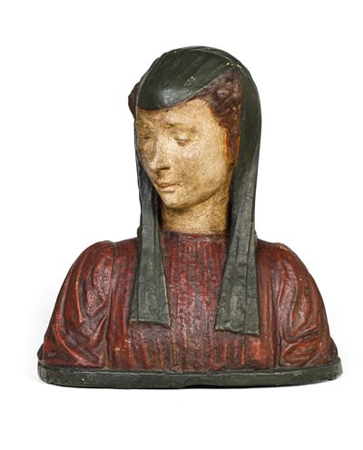 Busto Muliebre. Plasticatore Neorinascimentale, Italia, XIX-XX Secolo