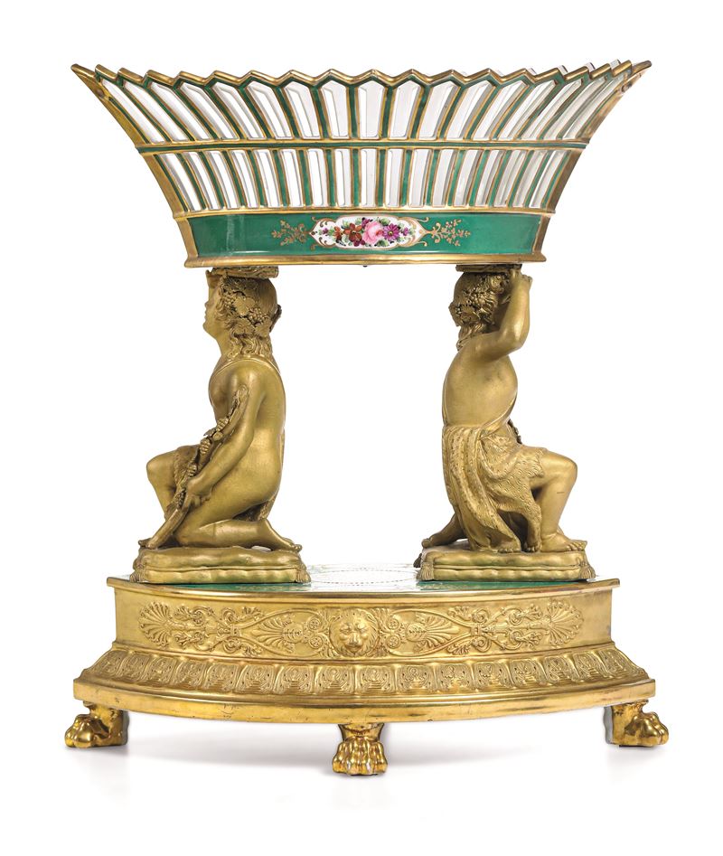 Cestino centrotavola Probabilmente Parigi, XIX e XX secolo  - Auction Six Centuries of Arts and Furnitures - III - Cambi Casa d'Aste