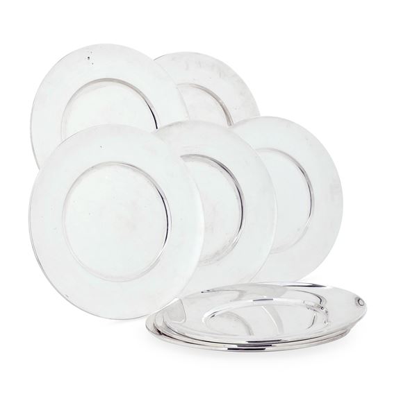 Otto sottopiatti. Argenteria milanese del XX secolo, argentiere Miracoli